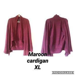 IZ Byer XL maroon cardigan!